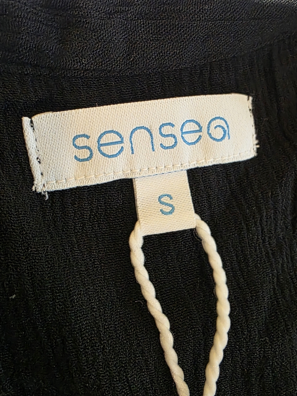 Sensea Black Tiered Babydoll Tunic Dress Size S NWT Boho Cottagecore - Picture 5 of 10